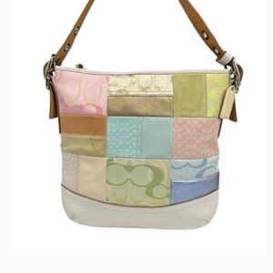 Coach Rare Pastel Patchwork Shoulder Bag